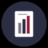 Icon representing financial statement and ratio analysis